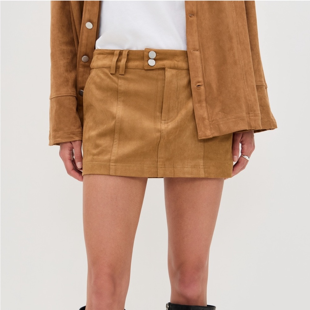 Monah faux suede mini skirt